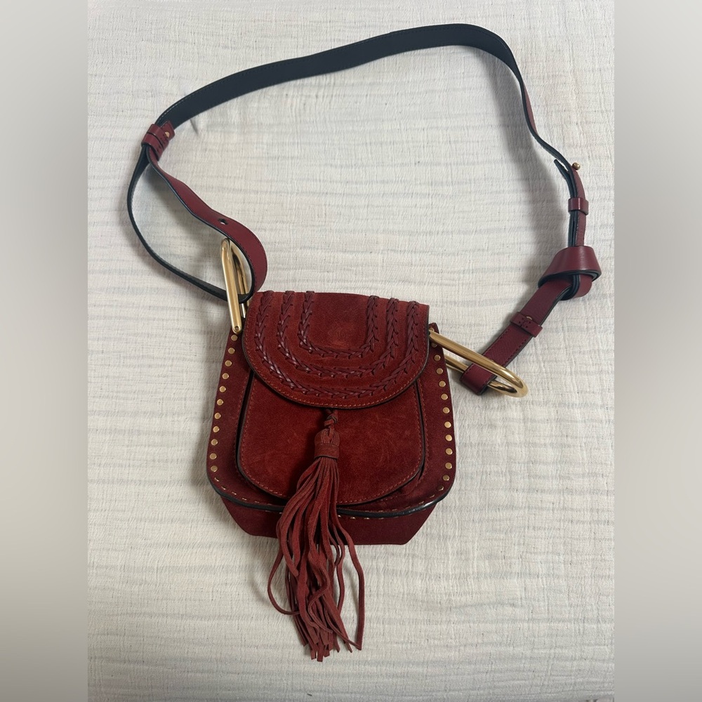 Chloe Hudson suede crossbody bag
